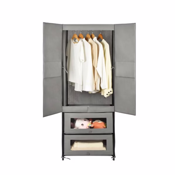Modern Wardrobe with Two Shelves