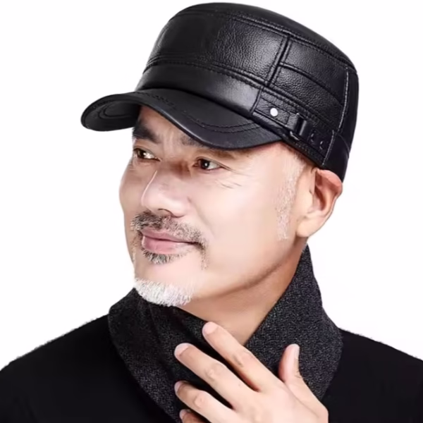 • قبعات شتوية سميكة مقاومة للماء مصنوعة من الجلد